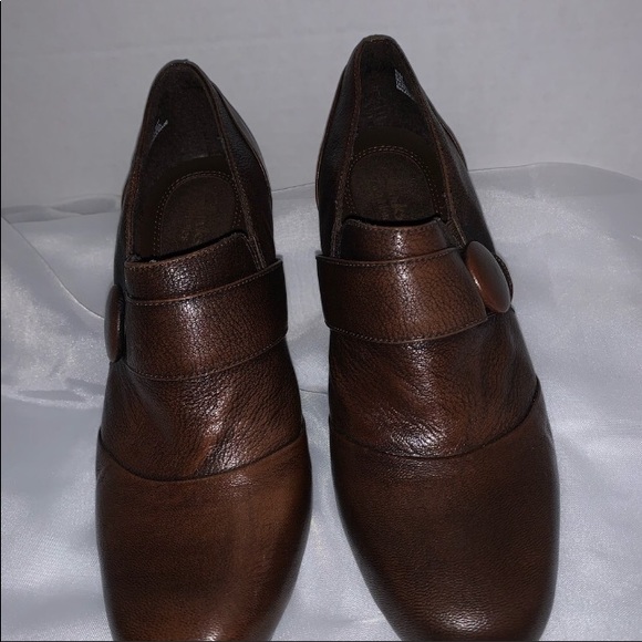 Clarks  Bendables brown leather heels size 10 - Picture 4 of 4